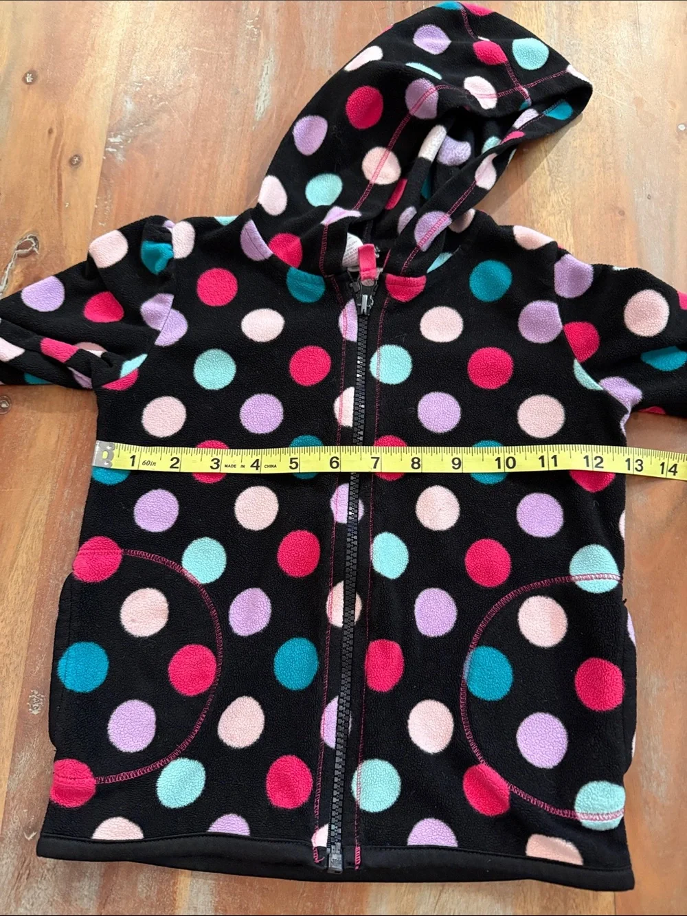 Circo 5T Girl Fleece Zip Up Hooded Jacket.  Gently worn.
